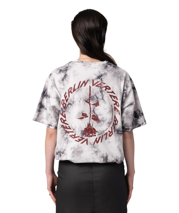 CIRCLE LOGO T-SHIRT - GREY TIE DYE