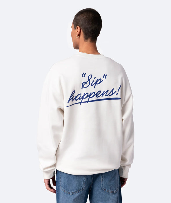 Sip Happens Sweater - Off White