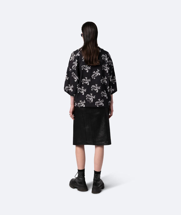 VISCOSE BOOGIE SHIRT - BLACK