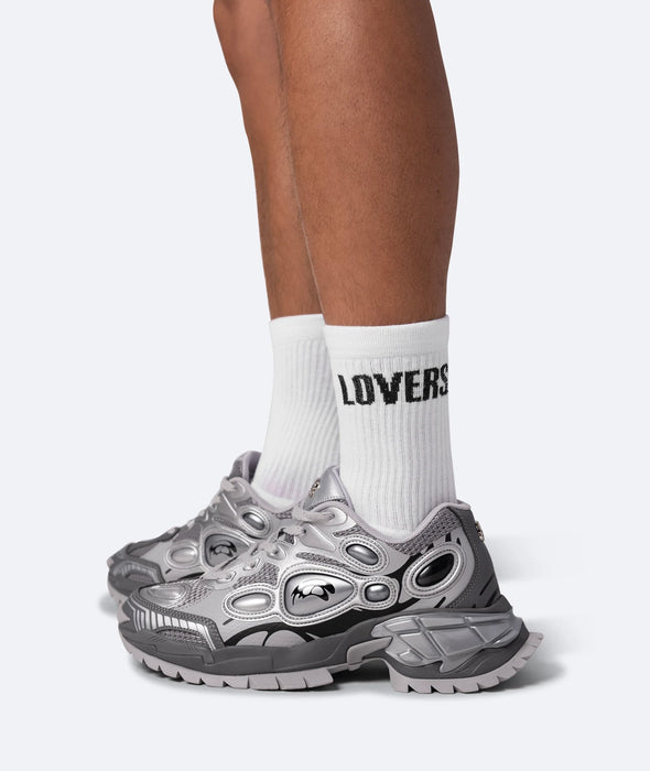 Lovers And Sinners Tennis Socks - White