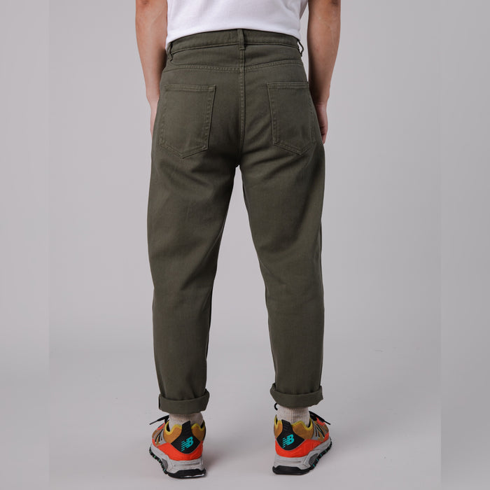 5 POCKET PANT - STONE GREEN