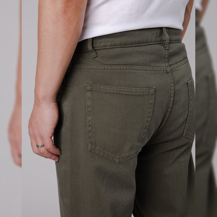 5 POCKET PANT - STONE GREEN