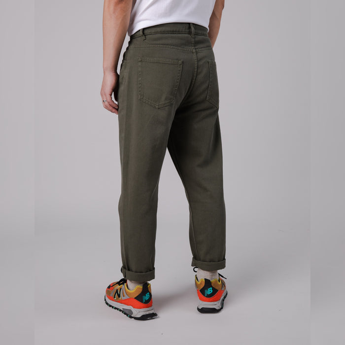 5 POCKET PANT - STONE GREEN