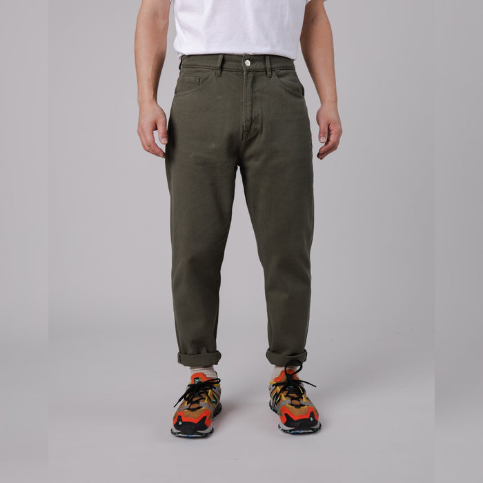 5 POCKET PANT - STONE GREEN