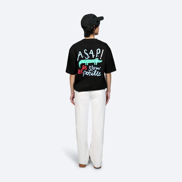 ASAP AS SLOW AS POSSIBLE UNISEX - Print T-Shirt - Black