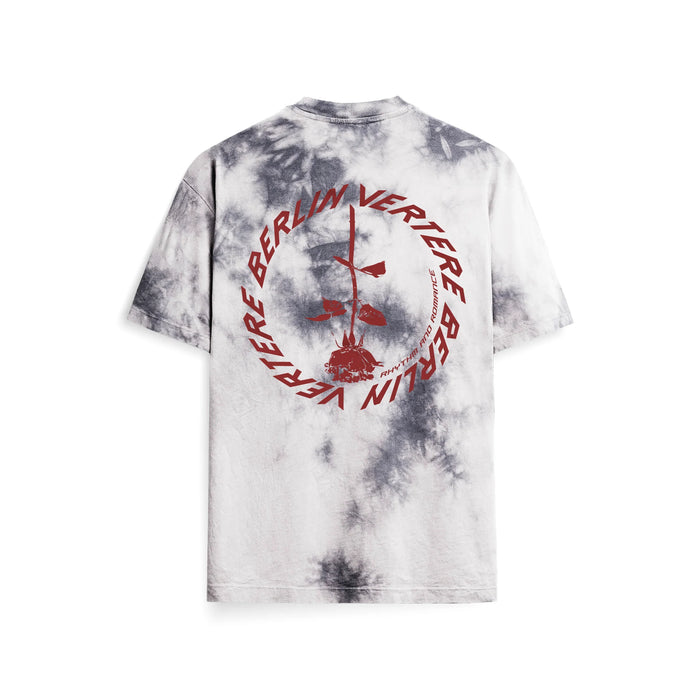 CIRCLE LOGO T-SHIRT - GREY TIE DYE