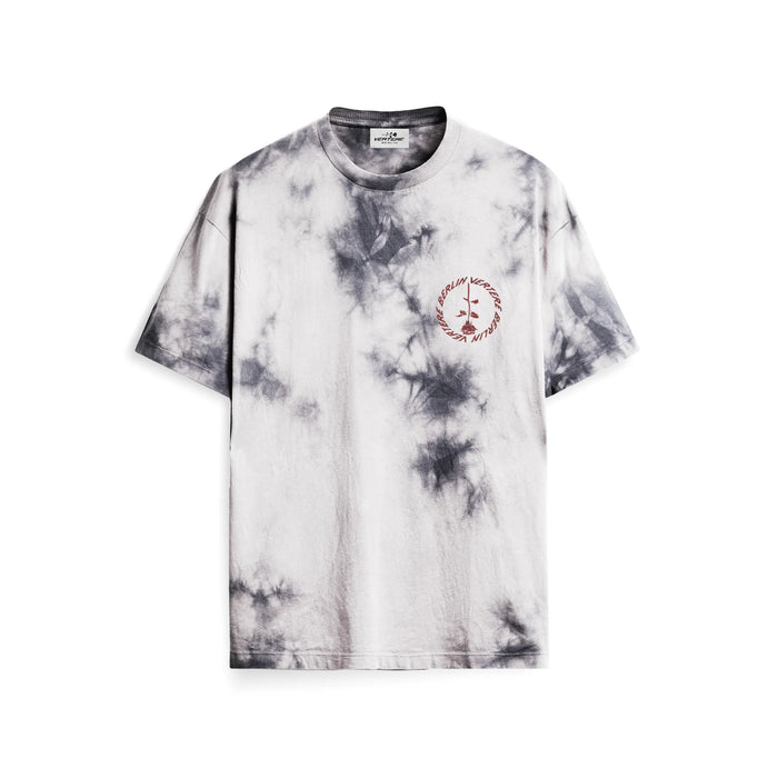 CIRCLE LOGO T-SHIRT - GREY TIE DYE