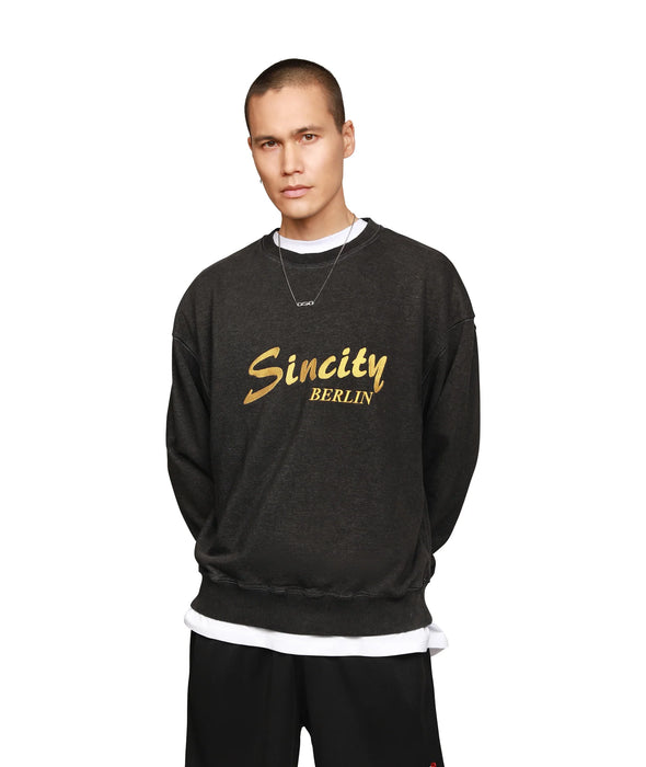 SINCITY SUMMER SWEATER UNISEX - Sweatshirt - Washed black