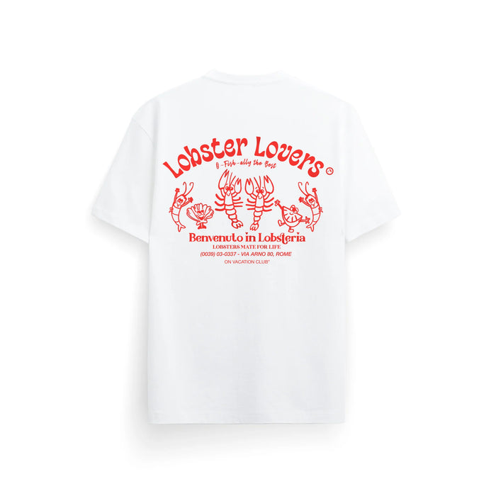 LOBSTER LOVERS T-SHIRT - WHITE