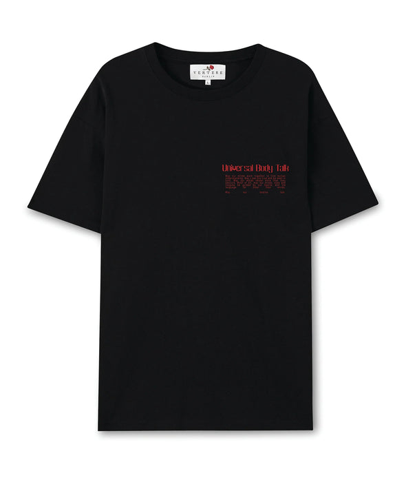 UNIVERSAL BODY TALK T-SHIRT - BLACK