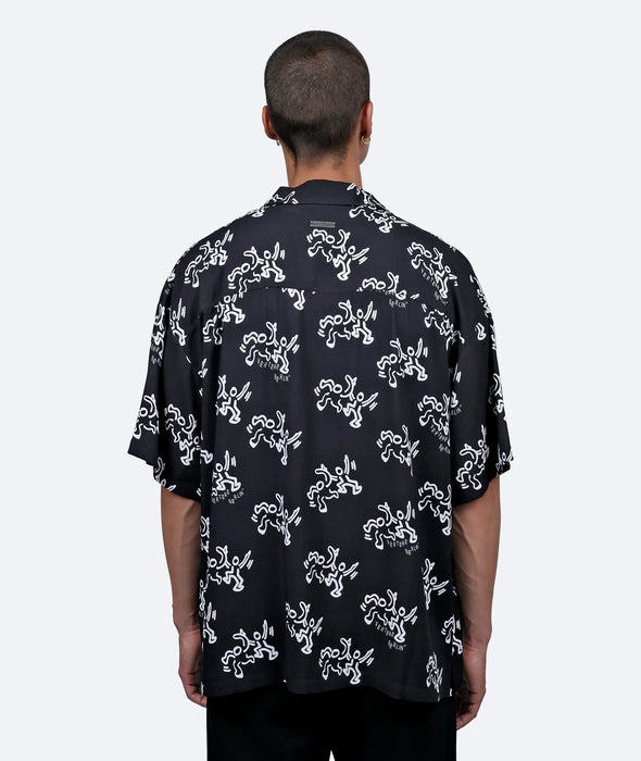 VISCOSE BOOGIE SHIRT - BLACK