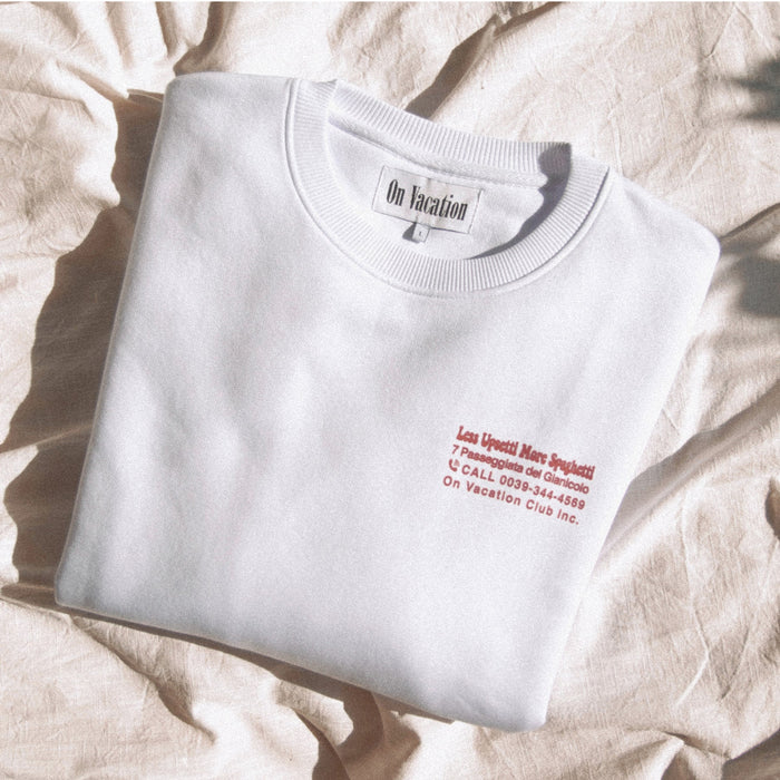 Less Upsetti Sweater - White