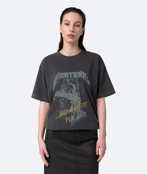 Justice T-Shirt - Washed Black