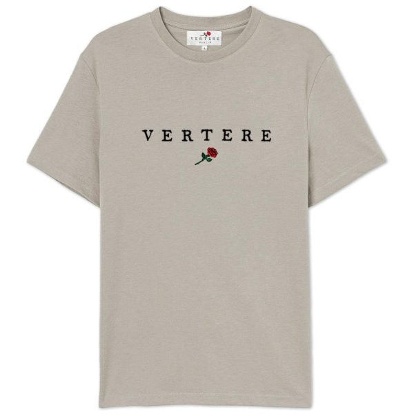 VERTERE ROSE UNISEX - Print T-shirt - Desert Dune