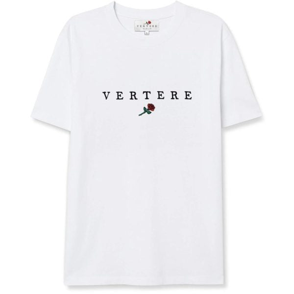 VERTERE ROSE UNISEX - Print T-shirt - White