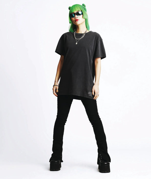 MIRROR T-SHIRT - WASHED BLACK