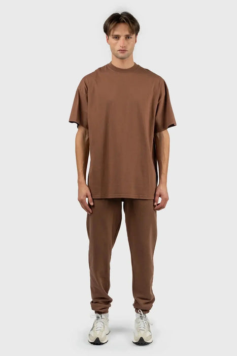 Everyday Oversized Fit - Basic T-shirt - Brown - Nu-in