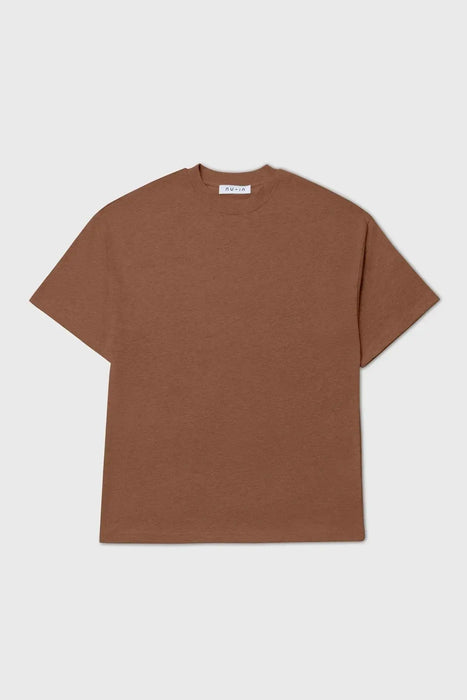 Everyday Oversized Fit - Basic T-shirt - Brown - Nu-in