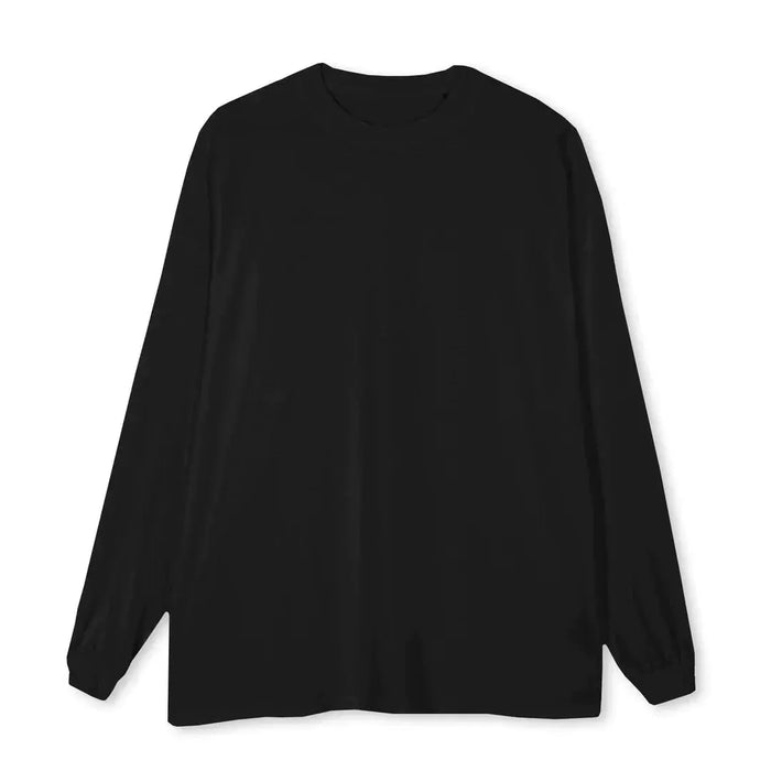 Everyday Oversized Long Sleeve - Basic Sweatshirt - Black - Nu-in