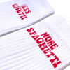 LESS UPSETTI TENNIS UNISEX - Socks - White - On Vacation Club