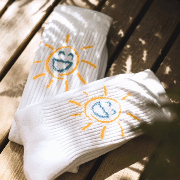 SUN SMILE TENNIS UNISEX - Socks - White - On Vacation Club